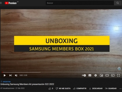 Samsung Members kit presentación S22 2022
