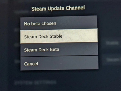 Steam Deck: Canal Beta Actualización 19 de mayo