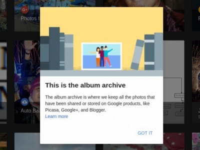 Archivo de álbumes de Google deja de existir