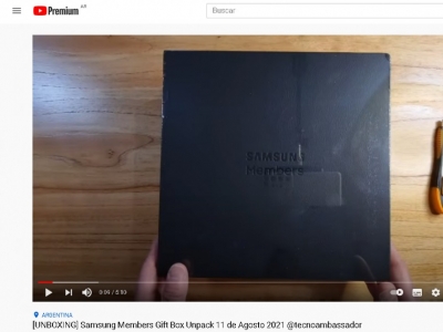 Samsung Members Gift Box Unpack 11 de Agosto 2021