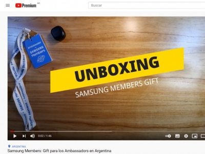 Samsung Members: Gift para los Ambassadors en Argentina 13/8/2021